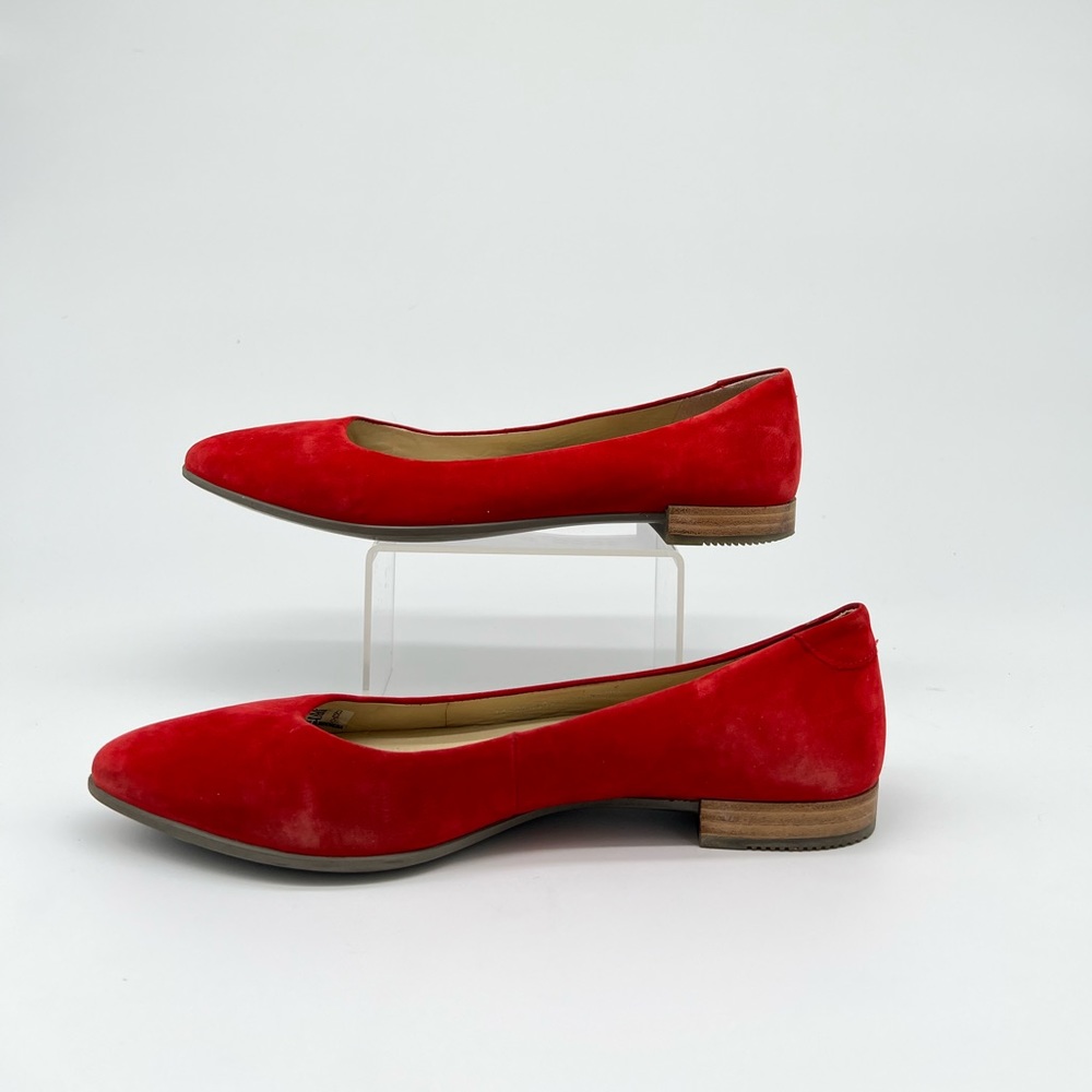 Ecco Shape Pointy Ballerina chili red Flats - Picture 2 of 13